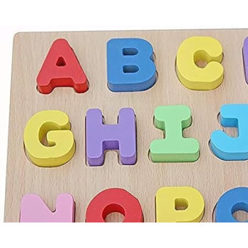 Webby Wooden Capital Alphabets Letters Learning Educational Tray Toy 121424Q