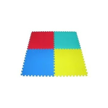 Rbwtoys 4-Piece Portable Lightweight Compact Authentic Interlocking Floor Foam Mat Set 120 x 120Centimeter
