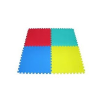 Rbwtoys 4-Piece Portable Lightweight Compact Authentic Interlocking Floor Foam Mat Set 120 x 120Centimeter