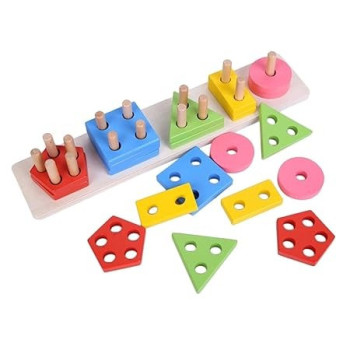 Webby Wooden Geometric Shape Matching Kit