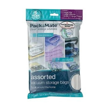 Lakeland 4-Piece Vacuum Storage Bags Set Clear 28 x 21cm