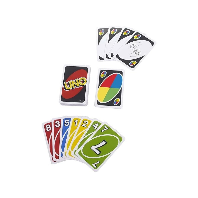 Mattel Get Wild 4 Uno Card Game
