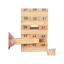 Unique 54-Piece Wooden Tower Building Set