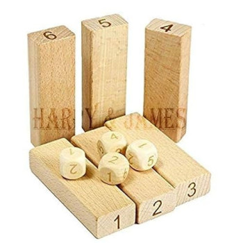 Unique 54-Piece Wooden Tower Building Set