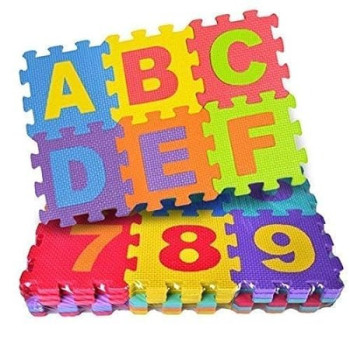 36-Piece Alphabet Puzzle Foam Mat Multicolour