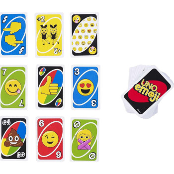 Mattel Games Uno Emoji Card Game