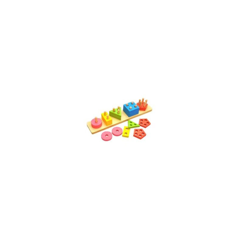 Sharpdo Geometric Shape Sorting Puzzle Board