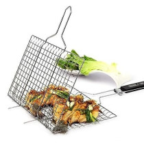Bita Stainless Steel Bbq Grill Silver/Brown 37 x 23Centimeter