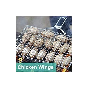 Bita Stainless Steel Bbq Grill Silver/Brown 37 x 23Centimeter