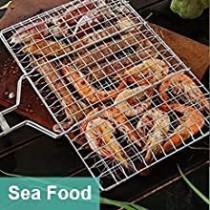 Bita Stainless Steel Bbq Grill Silver/Brown 37 x 23Centimeter