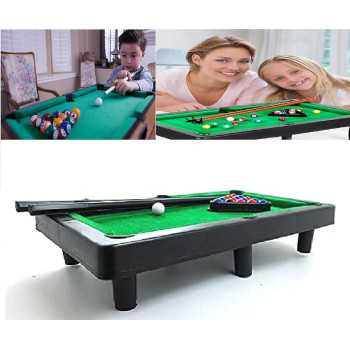 Mini Snooker Table-Green/Black For 12+ Years