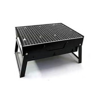 Portable And Foldable Charcoal Barbeque Grill Black Colour