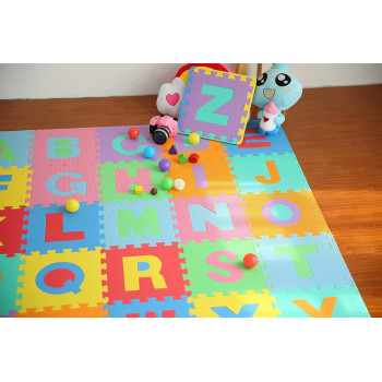 Rainbowtoy Non-Toxic Backyard Or Indoors A-Z Alphabets Puzzle Play Mat Foam For Kids 30 x 30 x 1cm