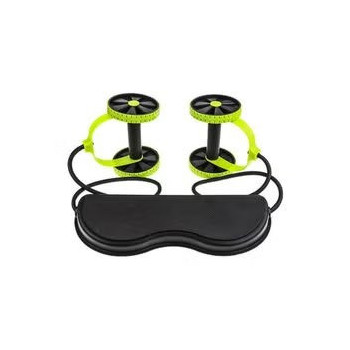 Ab Roller Abdominal Muscle Trainer Wheel Arm Waist Leg Exercise Multi-Functional Exercise Gym Fitness Equipments With Mat