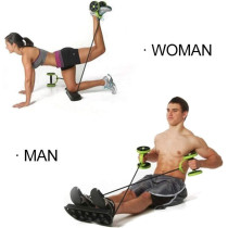 Ab Roller Abdominal Muscle Trainer Wheel Arm Waist Leg Exercise Multi-Functional Exercise Gym Fitness Equipments With Mat