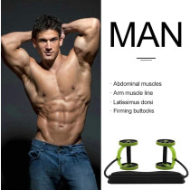 Ab Roller Abdominal Muscle Trainer Wheel Arm Waist Leg Exercise Multi-Functional Exercise Gym Fitness Equipments With Mat