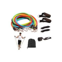 Nouan 11 Pcs Resistance Fitness Band Set With Stackable Exercise Bands Legs Ankle Straps Multifunction Professional Equipment 20.8cm