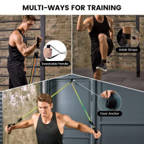 16-Piece Exercise Resistance Band Set