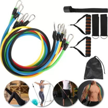 16-Piece Exercise Resistance Band Set