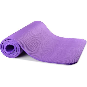 Yoga Mat Extra Thick High Density Exercise With Carrying Strap And Bag 61cm