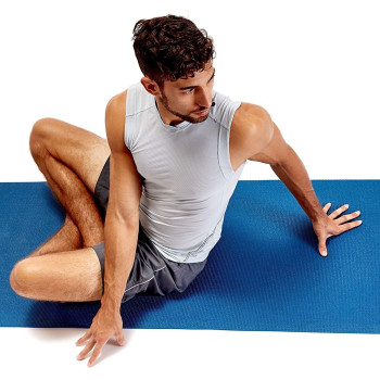 Yoga Mat Extra Thick High Density Exercise With Carrying Strap And Bag 61cm