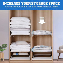 Vacuum Seal Storage Compressed Bag Transparent 80 x 110Centimeter