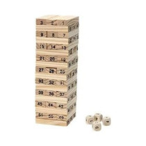 Kb-852M987269 Pine Wooden Tower Wood Building Blocks Toy Domino For 5+ Years