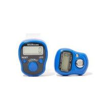 Rosh 2-Piece Digital Electronic Finger Wearable Tally Counter Blue Colour