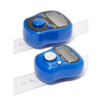 Rosh 2-Piece Digital Electronic Finger Wearable Tally Counter Blue Colour
