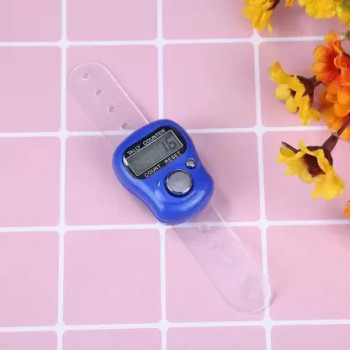 Rosh 2-Piece Digital Electronic Finger Wearable Tally Counter Blue Colour