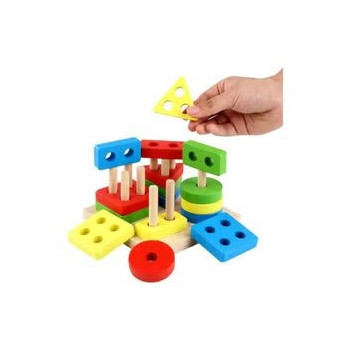 Wooden Matching Blocks Set
