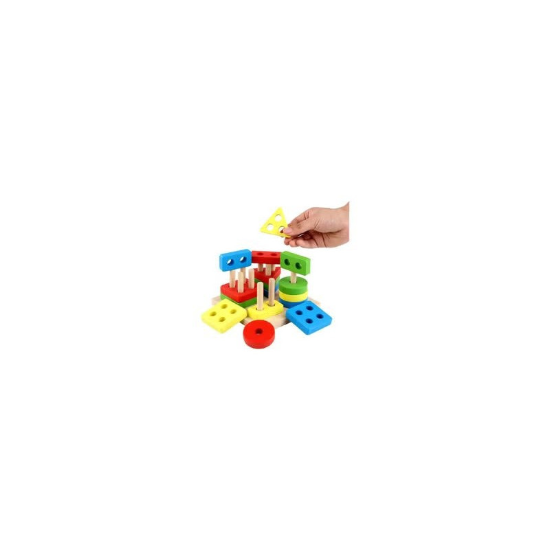 Wooden Matching Blocks Set