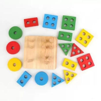 Wooden Matching Blocks Set