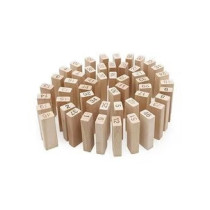 Babybaba Wooden Building Blocks Puzzle With Free Key Ring