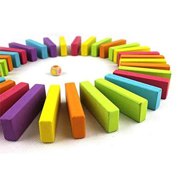 54-Piece Wooden Stack Building Blocks