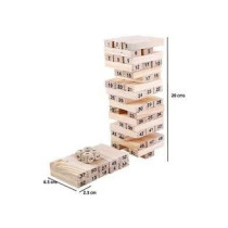 Babybaba 55-Piece Wooden Stacking Blocks Set