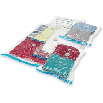 Whitmor Set Of 12 Spacemaker Vacuum Bags Clear