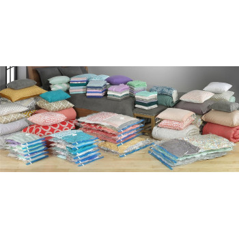 Whitmor Set Of 12 Spacemaker Vacuum Bags Clear