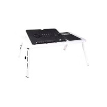 Huayang Muiltipurpose Laptop Table With Usb Fan Black/White