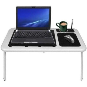 Huayang Muiltipurpose Laptop Table With Usb Fan Black/White