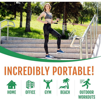 11-Piece Yoga Resistance Band Set