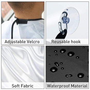 Waterproof Beard Trimming Apron White