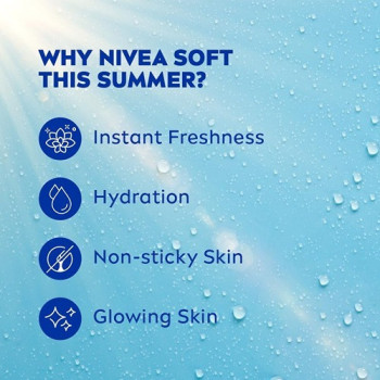 Nivea Soft Moisturizing Cream Refreshingly Clear 2 x 300 ml