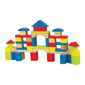 Bjm 9886645559333 50-Piece Wooden Block Set For 3 Years