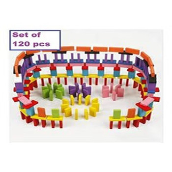 Blossom 120-Piece Wooden Domino Set