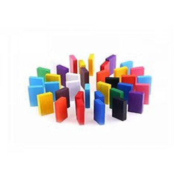 Blossom 120-Piece Wooden Domino Set