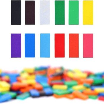 Blossom 120-Piece Wooden Domino Set