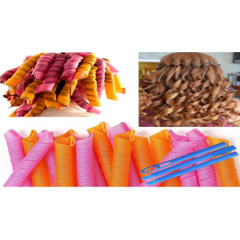 Leverag Circle Diy Hair Styling Roller Pink/Blue/Green