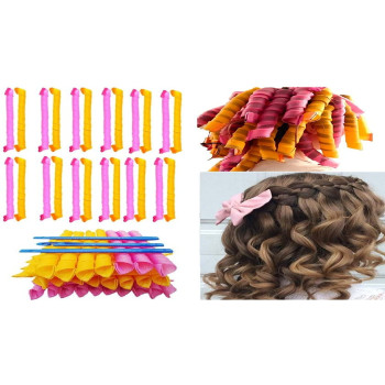 Leverag Circle Diy Hair Styling Roller Pink/Blue/Green