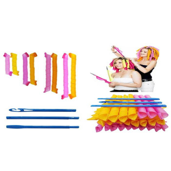 Leverag Circle Diy Hair Styling Roller Pink/Blue/Green